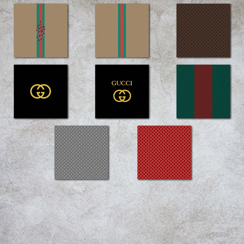Gucci Digital Paper 20 Different Images Pattern Instant | Etsy