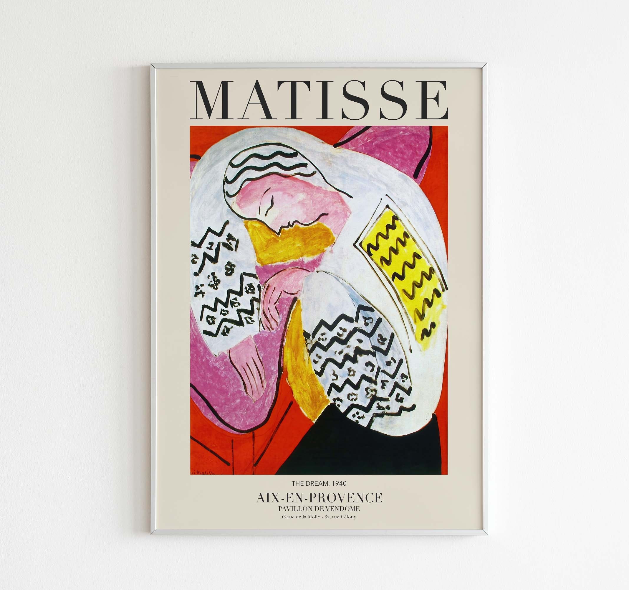 Henri Matisse Exhibition Poster The Dream 1940 Etsy