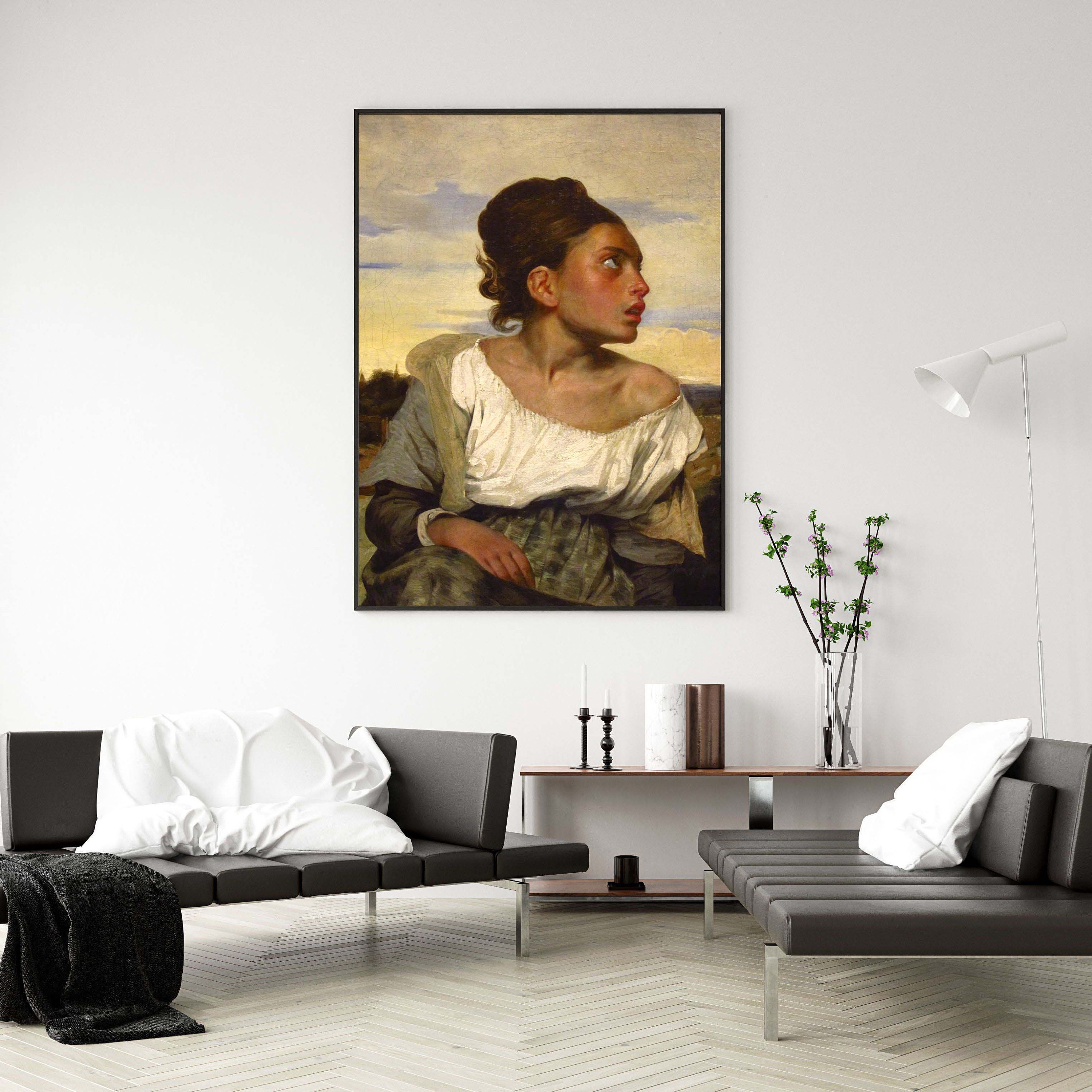 Eugene Delacroix Jeune Orpheline Poster Downloadable Art | Etsy