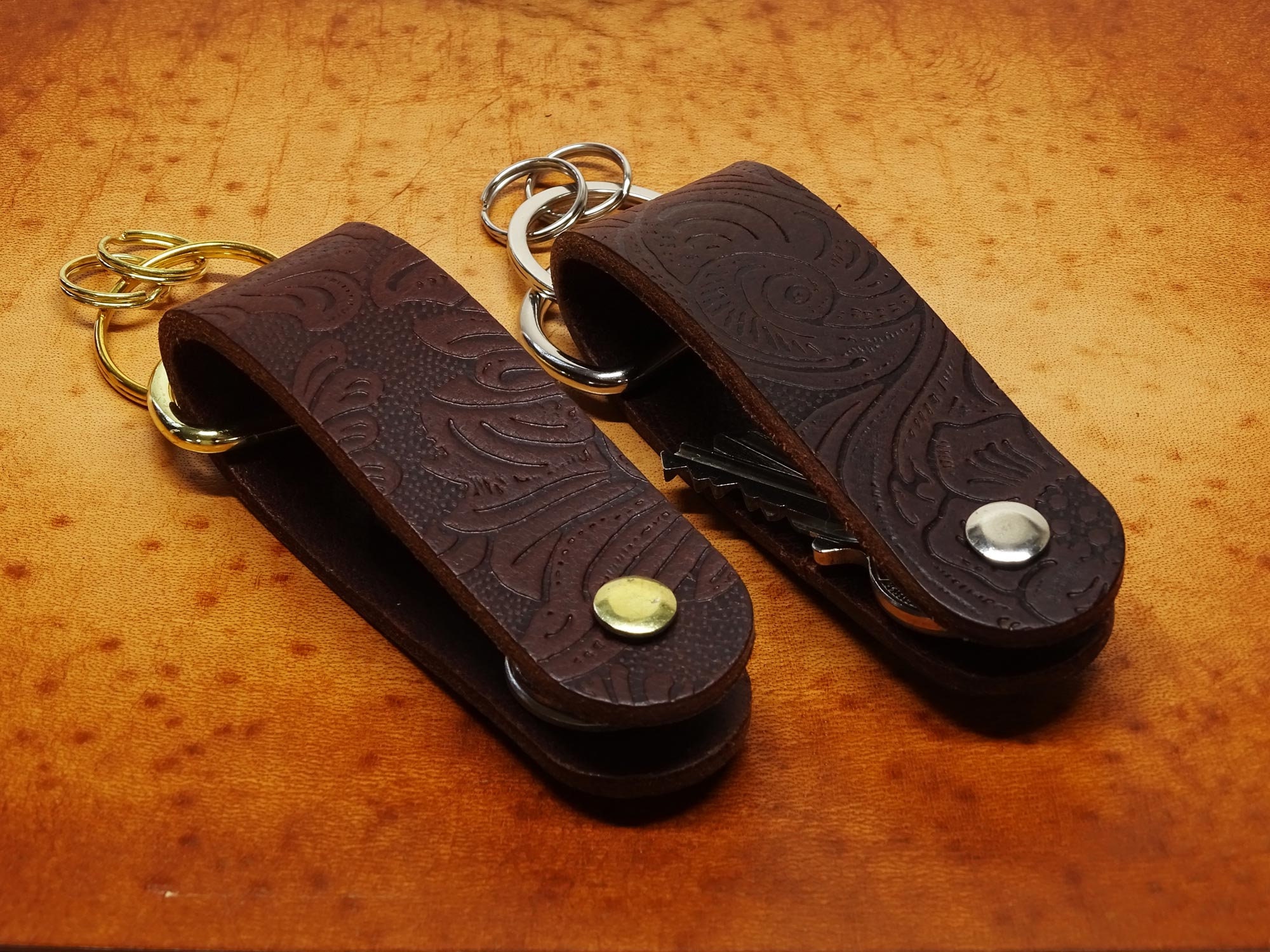Leather key shop organizer