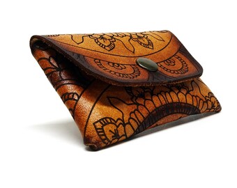 Card Case Wallet - Cards and Cash Mandala by Vickys World - Card Wallet Bag
