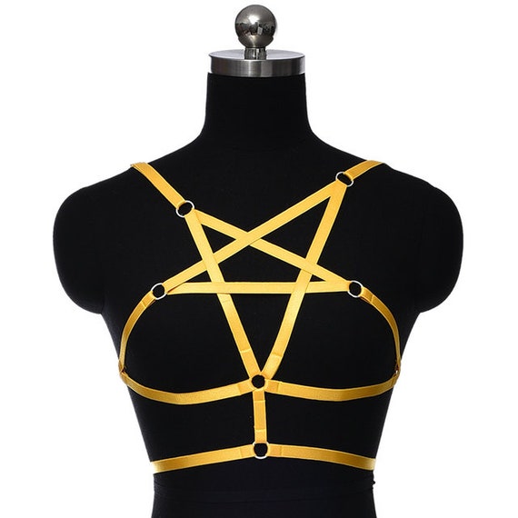 Black strap Body Harness Bondage Bra Women Sexy Crop Tops Elastic Lingerie  Cage bra Goth Bdsm Fetish Belt Halloween Wear : : Clothing,  Shoes & Accessories