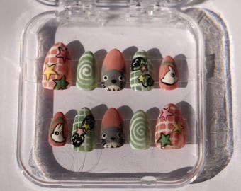 Studio Ghibli press-on nails