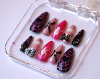 Angeldust press-on nails Hazbin Hotel