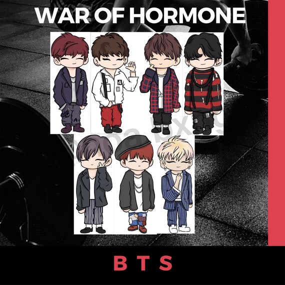 Bts War Of Hormone Pack Stickers Kpop Etsy