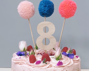 Small Number Cake Toppers Perfect for Birthdays Happy Birthday Number Cake Topper