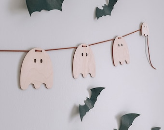 Construya su propio empavesado fantasma grande / guirnalda fantasma / decoración de Halloween de madera / empavesado fantasma para pared / precio por fantasma