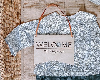 Welcome Tiny Human Flag