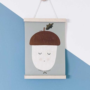 Marcos de fotos magnéticos premium A3 y A4 / Arte de pared para colgar fotos de madera / Decoración para dormitorio infantil