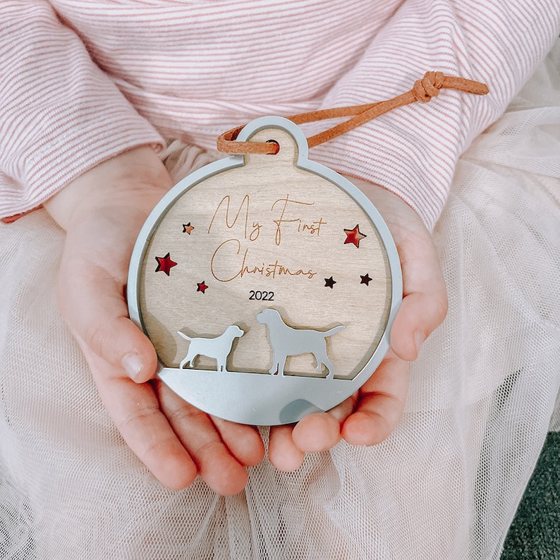 Dog My First Christmas Bauble Dog Christmas Gift Christmas Ornament Dog