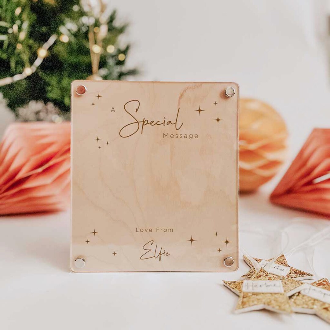 Elf Message Board Message From Your Elf Board Reusable Elf Board Dry