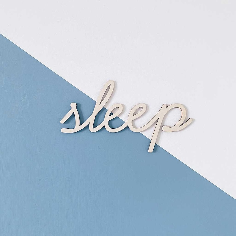 Sleep Wall Art Sign | Nursery & Bedroom Decor - Etsy