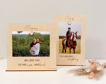 Mothers Day - Freestanding Personalised 6x4in Photo Frames