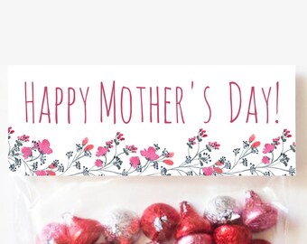 Mother's Day Treat Bag Topper PRINTABLE Classroom Favor | Etsy