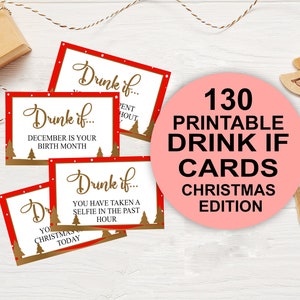 Bebida de Natal se cartão de jogo, jogo de cartas para beber, jogos de bebida, bebida para impressão se jogo, festa para adultos, cartas para beber, festa de Natal