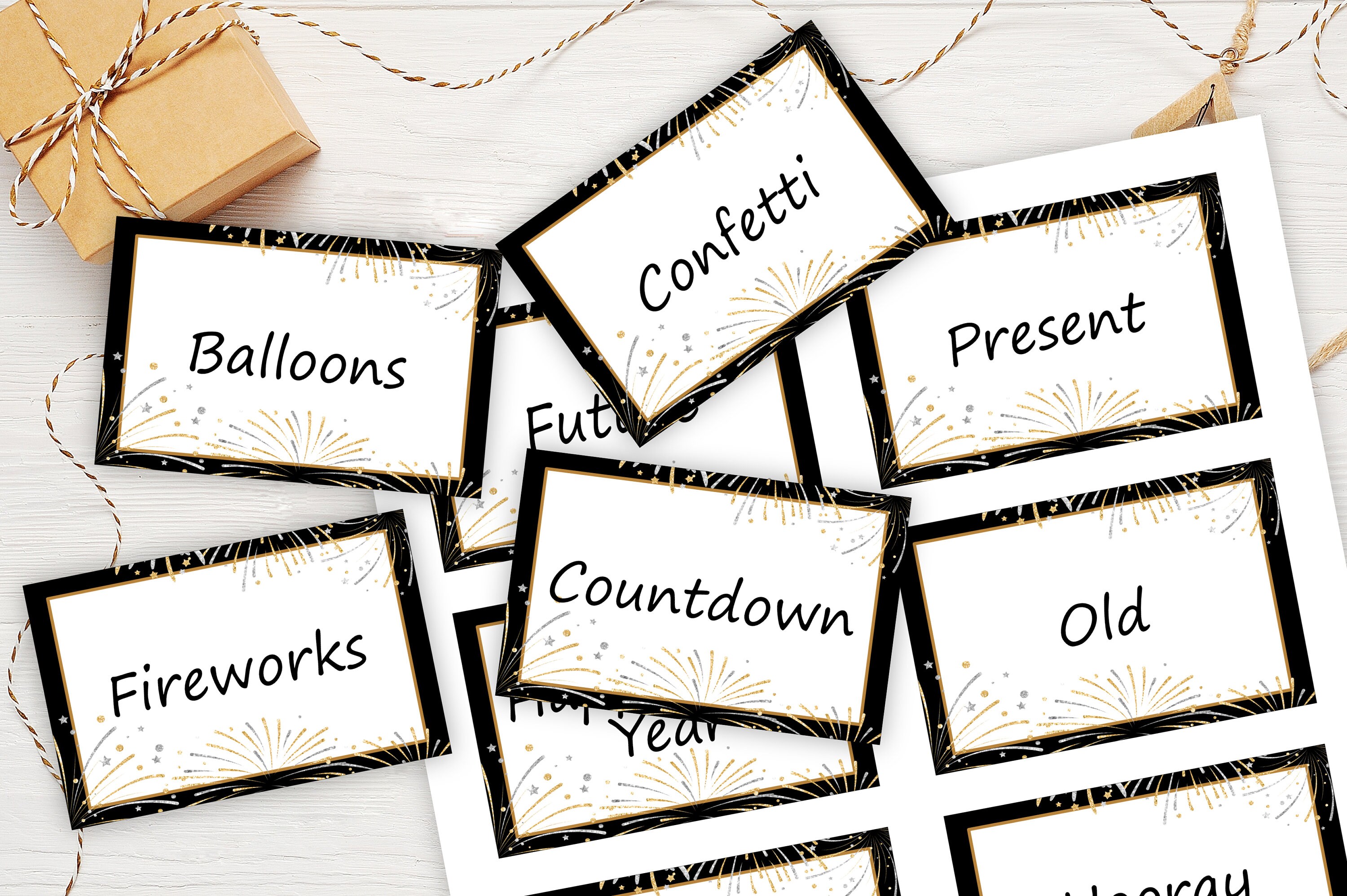 New Year's Eve Charades Printable New Year's Eve Etsy UK