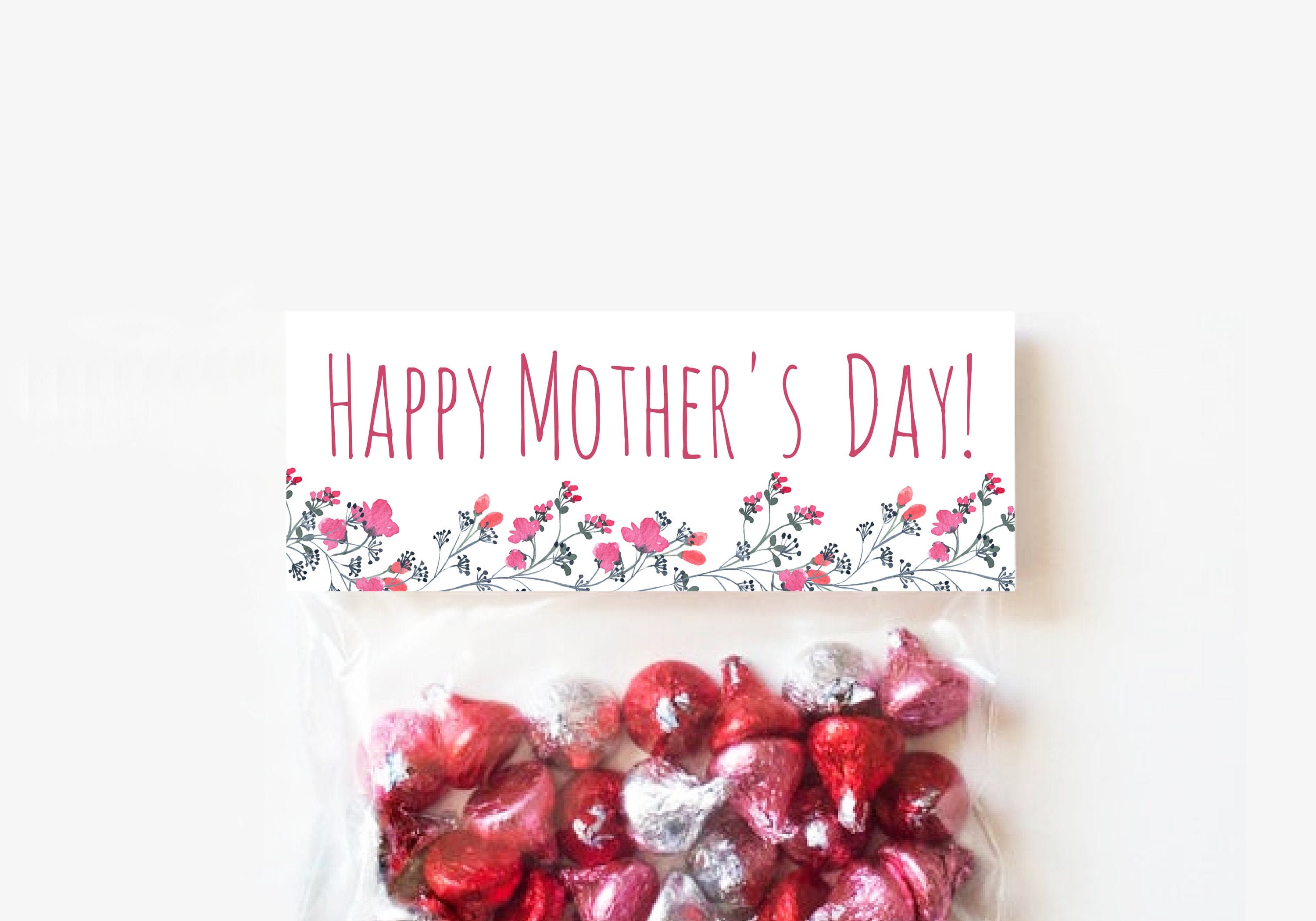Happy Mother's Day Treat Bag Topper Classroom Favor Bag Etsy