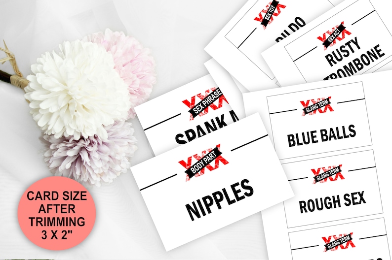 Adult Naughty Charades Game Cards Printable Dirty Charades - Etsy UK