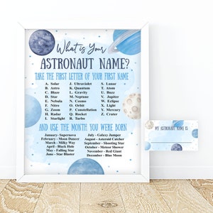 Nom de l'espace, carte de visite astronaute