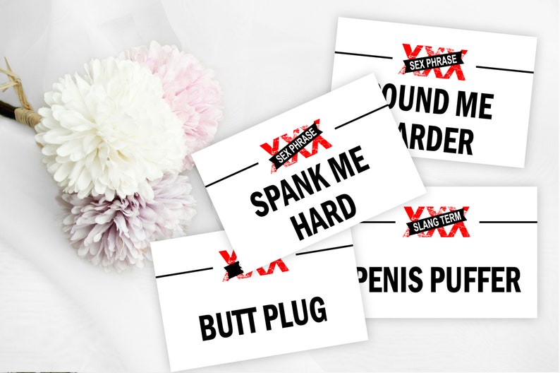 Adult Naughty Charades Game Cards Printable Dirty Charades - Etsy