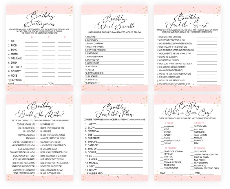 Women Birthday Party Games, Over the Hill Birthday, Birthday Party Games for Women, Fun Birthday Games, Birthday Girl Games, Adult Birthday image 3