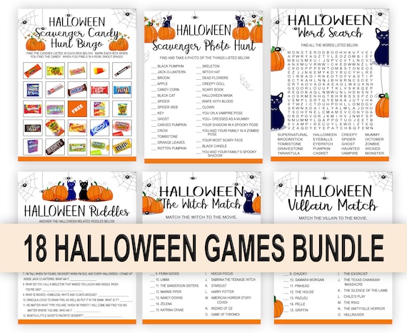 Adult Halloween Games Printable