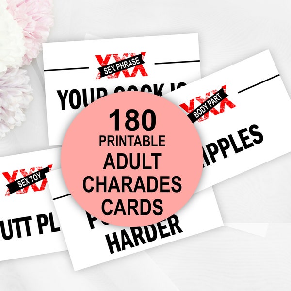 Naughty Charades - Etsy