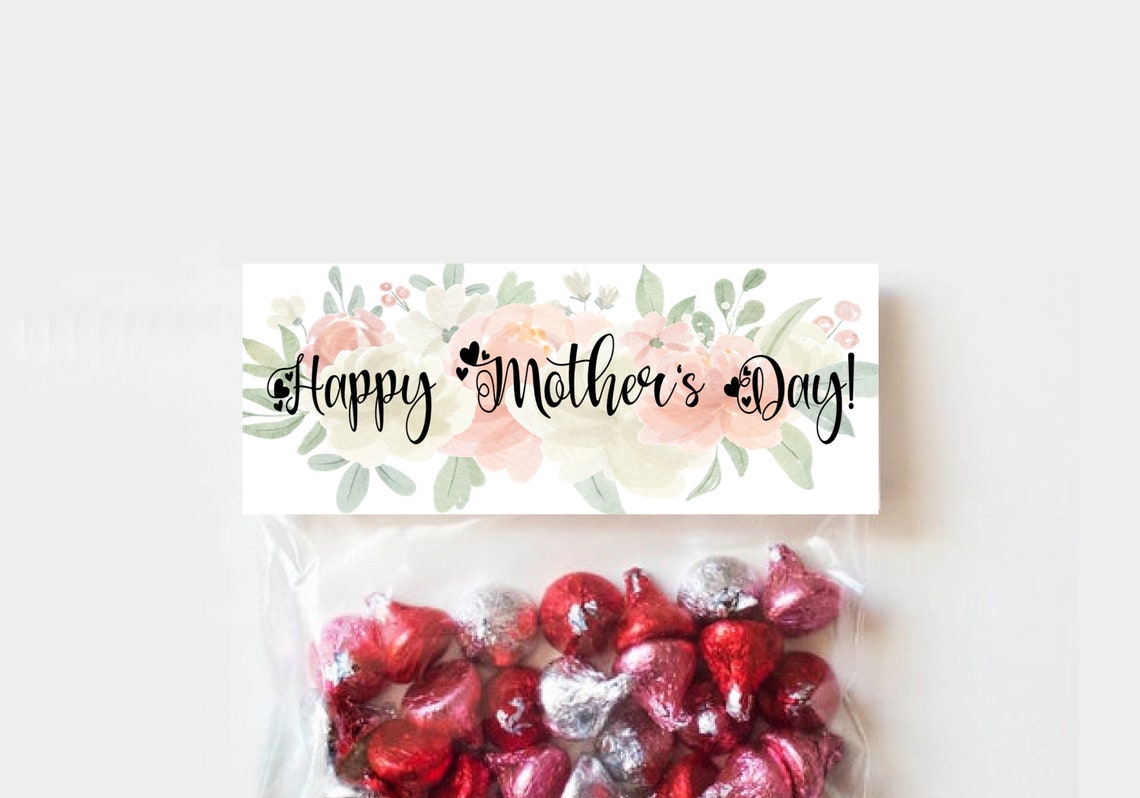Happy Mother's Day Treat Bag Topper Classroom Favor Bag Etsy