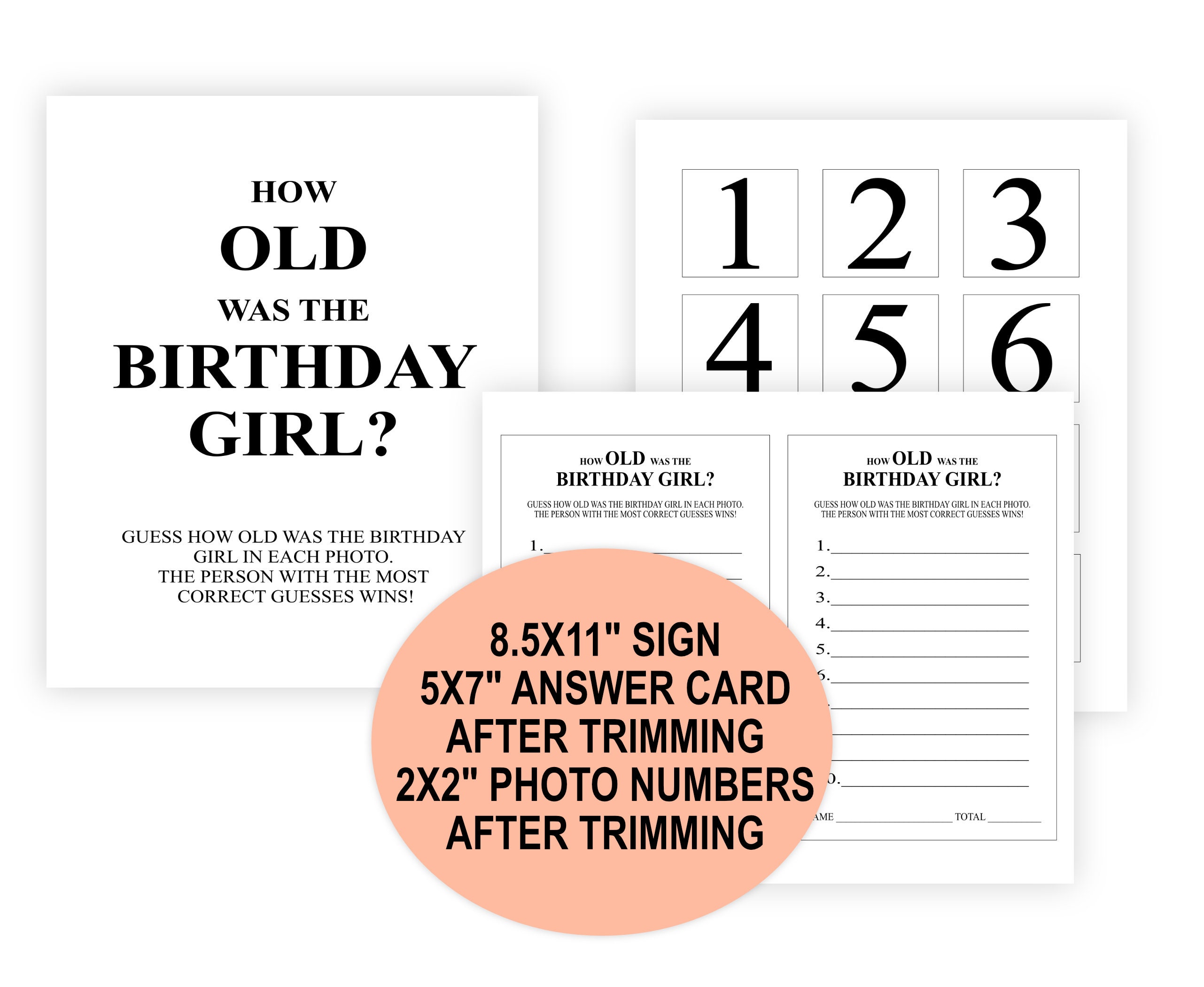 25th Birthday Party Games, Born in 2001 Birthday Game Bundle, 2001 ...