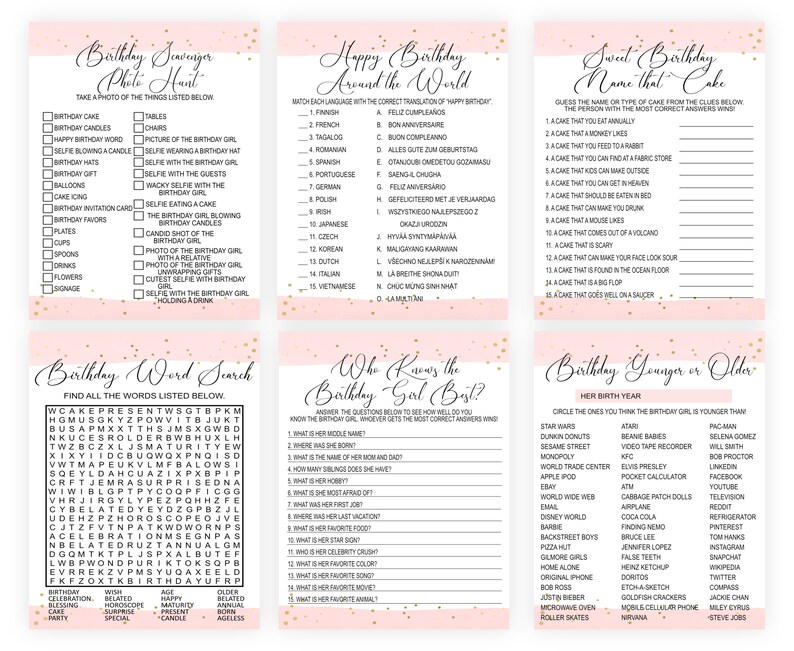 Women Birthday Party Games, Over the Hill Birthday, Birthday Party Games for Women, Fun Birthday Games, Birthday Girl Games, Adult Birthday image 2
