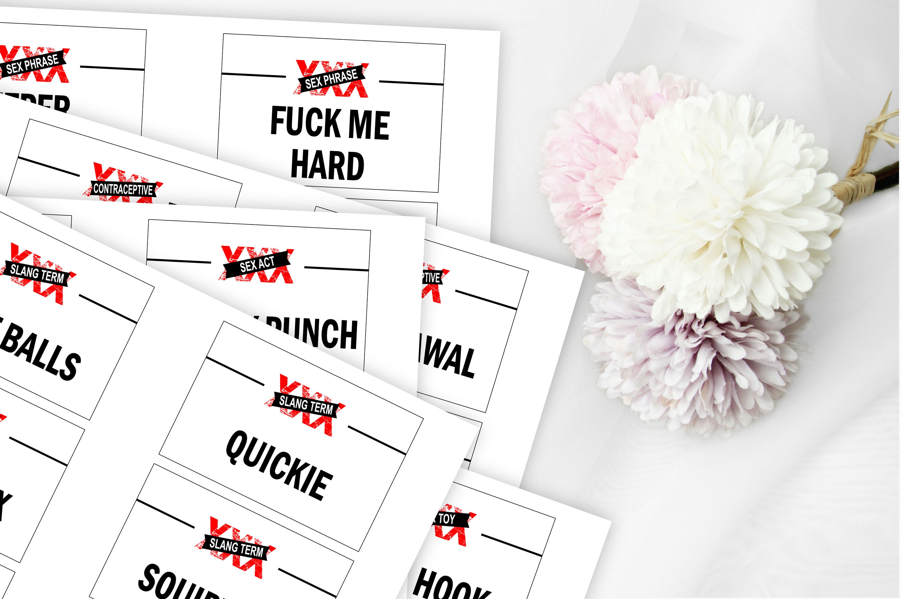Adult Naughty Charades Game Cards Printable Dirty Charades | Etsy UK