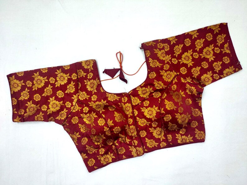 Art Silk Ready made Choli Stitched Saree Blouse Top Tunic Blouse For Women Wear Bridesmaid Wedding Wear Sari Blouse