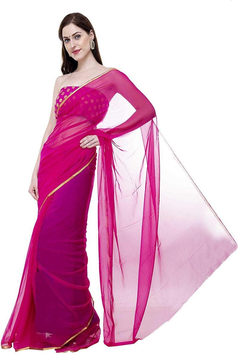 plain chiffon saree with price