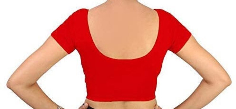 Stretchable Lycra Designer Ready made Choli Stitched Saree Blouse Top Tunic Blouse For Bridal Bridesmaid Wedding Wear Blouse