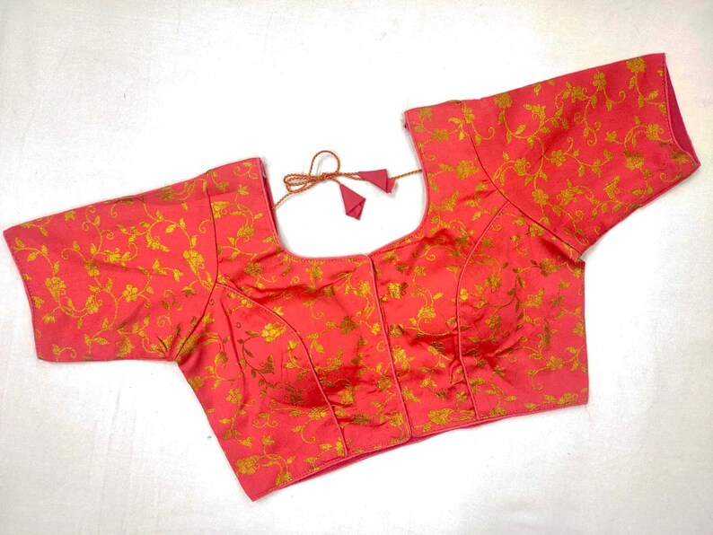 Art Silk Ready made Choli Stitched Saree Blouse Top Tunic Blouse For Women Wear Bridesmaid Wedding Wear Sari Blouse