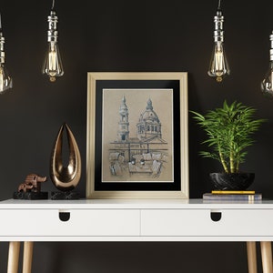DOWNLOADABLE as digital file for printing at home, Urban Sketching, Art & Collectibles, Architectural Drawings, drawing of house, A4, A6