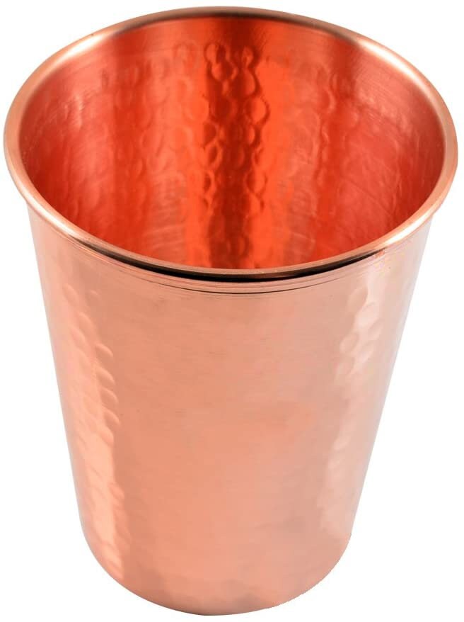 Indian Hammered 1 Mm Copper Tumbler Set for Water Moscow Mule Etsy