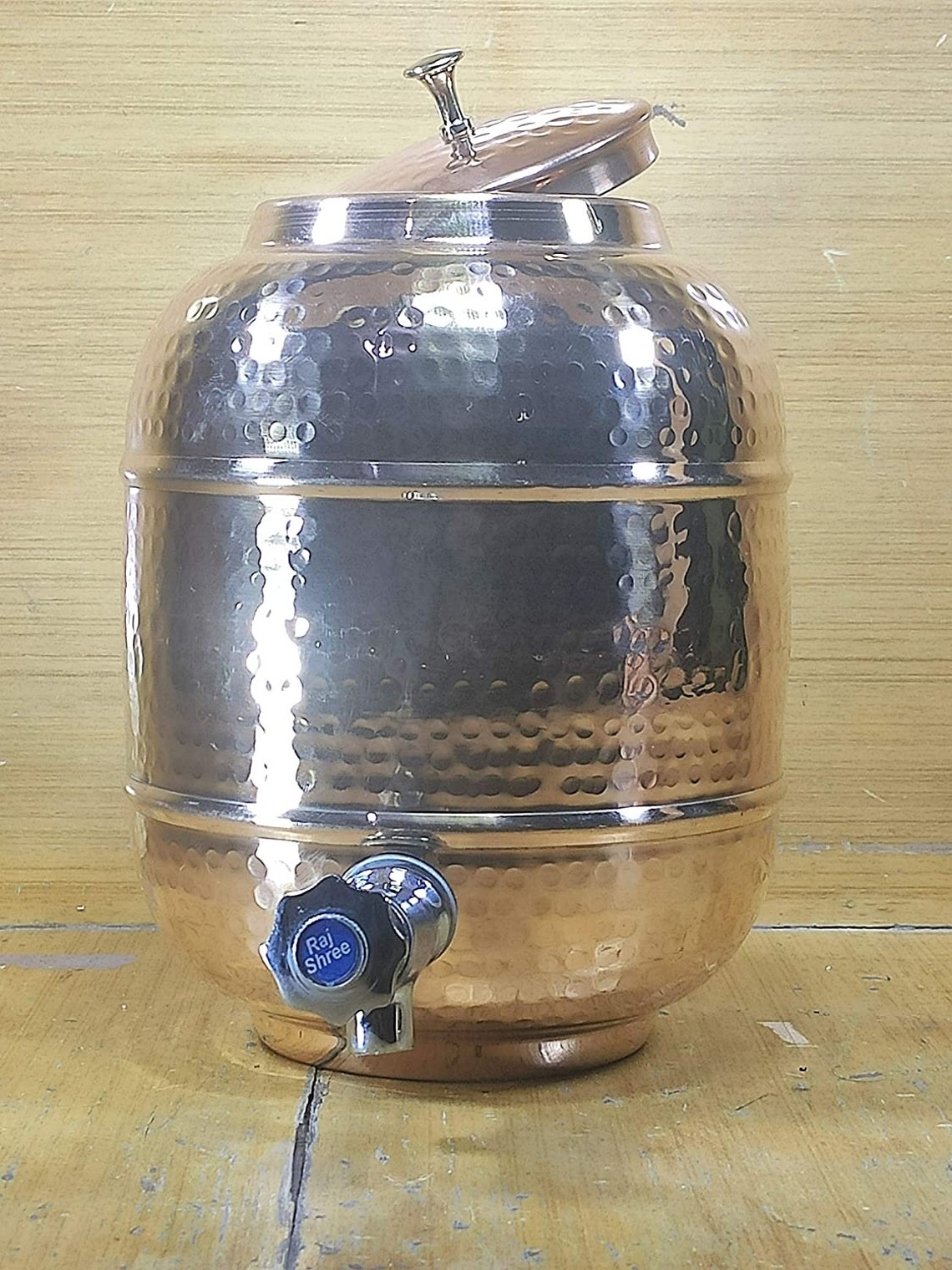 Hammered Pure Copper Water Dispenser Pot 4.5 Liter Water Pot Etsy