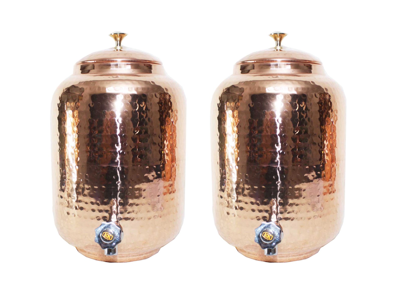 100 Pure Copper Water Pot Dispenser Pot Hand Hammered Matka Etsy Canada