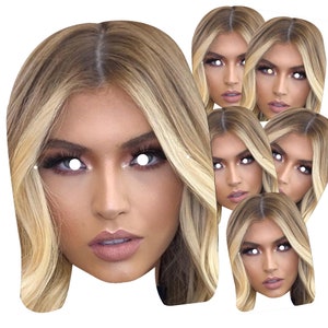 Personalised Photo Face Masks CUTOUT Party Accessory Hen Parties Stag Birthdays facemasks