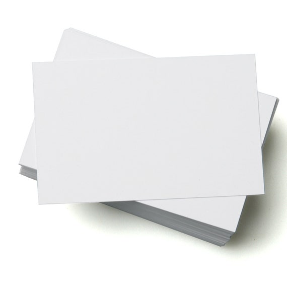 Blank Business Cards In Plain White