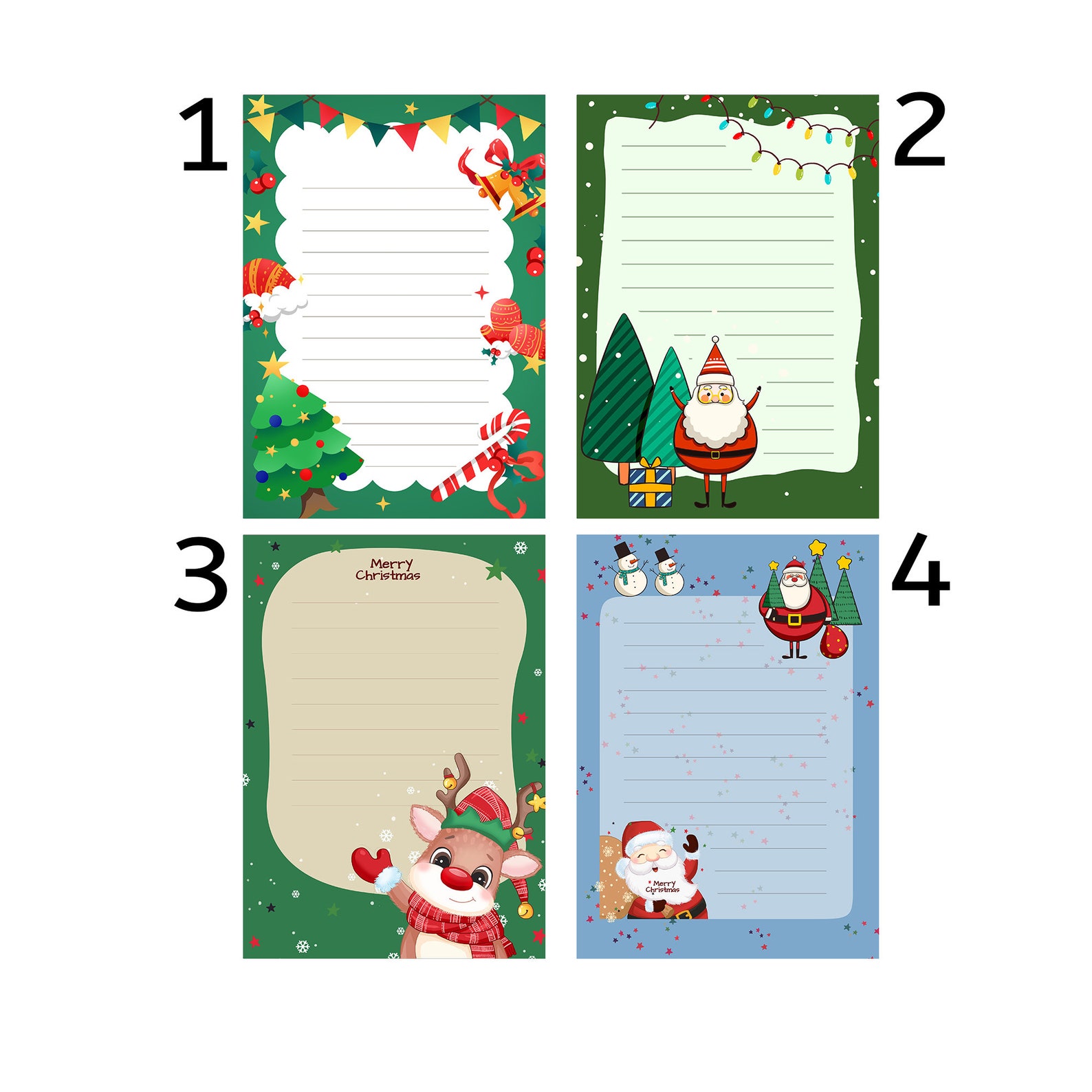 Letter For Father Christmas Letter For Santa Christmas List Etsy UK