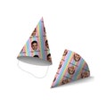 Personalised Party Hats, Your Face On A Hat, CUTOUT Ready, Party Accessory, Hen Parties, Birthdays, Rainbow 7521