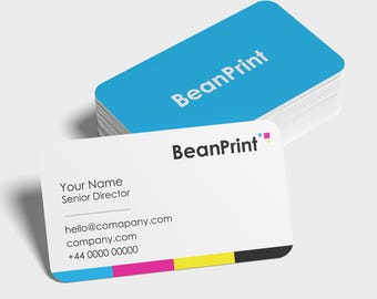 Rounded Corner Business Cards Double Sided | Custom Business Cards | Professional Rounded Edge Cards | Logo Business Card Printing