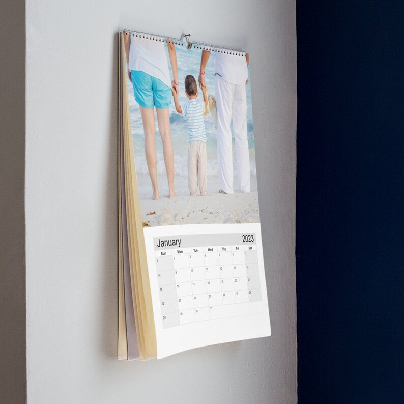 Custom Photo Wall Calendar A4 for 2023 Personalise With Your Etsy UK