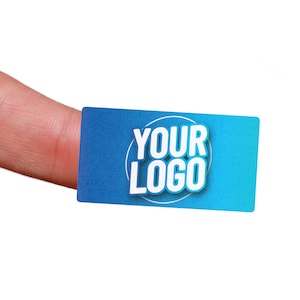 38.1mm x 21.2mm Rectangle Labels - Personalised Custom Business Logo Stickers, Thank You, Packaging, Wedding, Birthday, Return Address Label