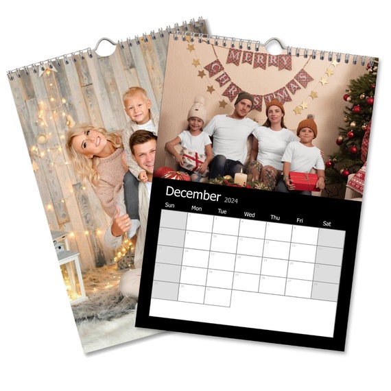  Spiral Scrapbook 2024 Wall Calendar, create your own Blank  Scrapbook Wall Calendar : Office Products