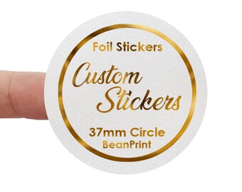 Metallic Foil Stickers Personalised Labels Business/company ...