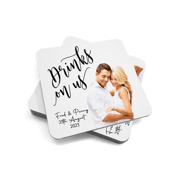 Personalised Beer Mats Drink Coasters Single Sided Upload Etsy UK