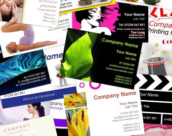 Personalised Business cards, own logo, business card, thank you, business card printing, FREE templates or upload your own